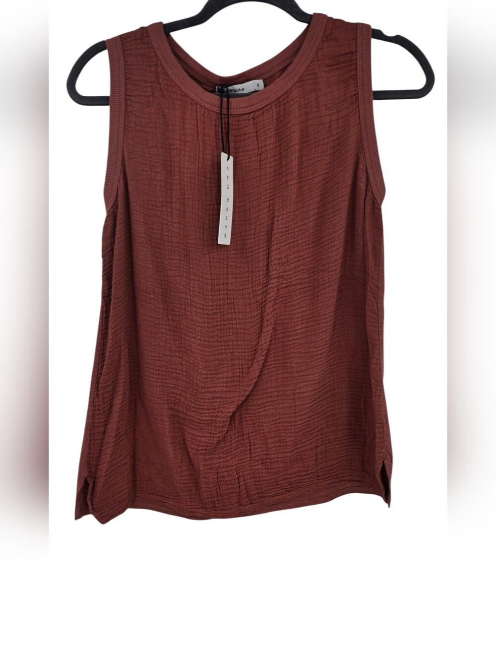 New Evereve Redhaute Gauze Rust Tank Small